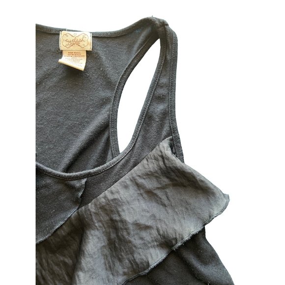 💙💛💛Eye Lash Couture Ruffle  Shirt M 💙💛💛 - Picture 5 of 8